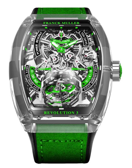 Franck Muller Vanguard Revolution 3 Skeleton Sapphire - Green Review Replica Watch Cheap Price V50 REV 3 PR SQT VR SAPHIRE Franck Muller Vanguard Revolution 3 Skeleton Sapphire - Green Review Replica Watch Cheap Price V50 REV 3 PR SQT VR SAPHIRE